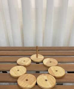 استند و زیرلیوانی چوبی