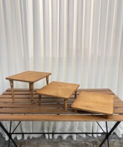 رایزر پایه دار مستطیل چوبی