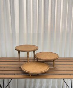 رایزر پایه دار گرد چوبی