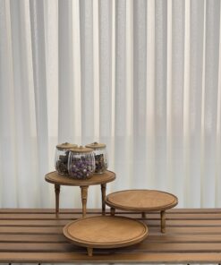 رایزر پایه دار گرد چوبی