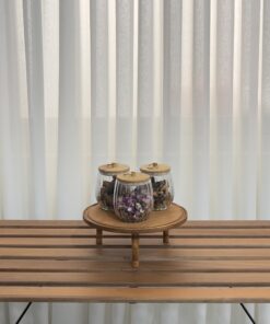 رایزر پایه دار گرد چوبی